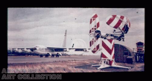 B-52 LANDING AT EGLIN AIR FORCE BASE, FLORIDA - 1956